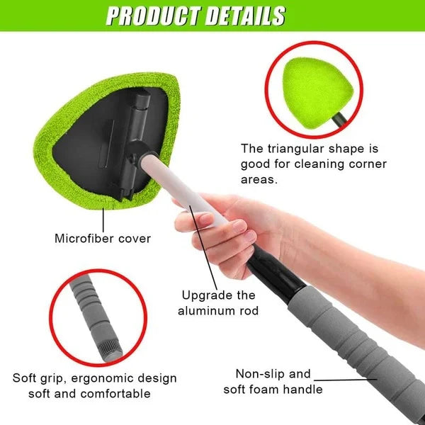 Windshield Cleaner Tool with Extendable Handle